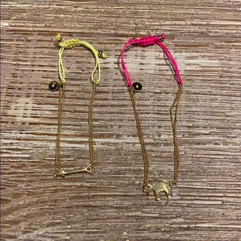 Stella and Dot adjustable bracelets